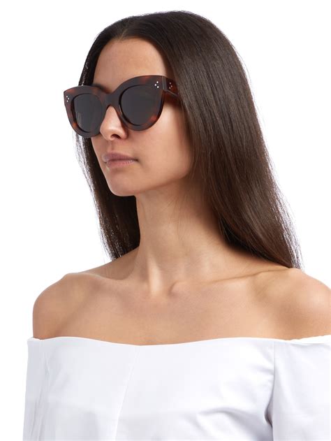 celine tortoiseshell cat eye sunglasses|authentic celine sunglasses.